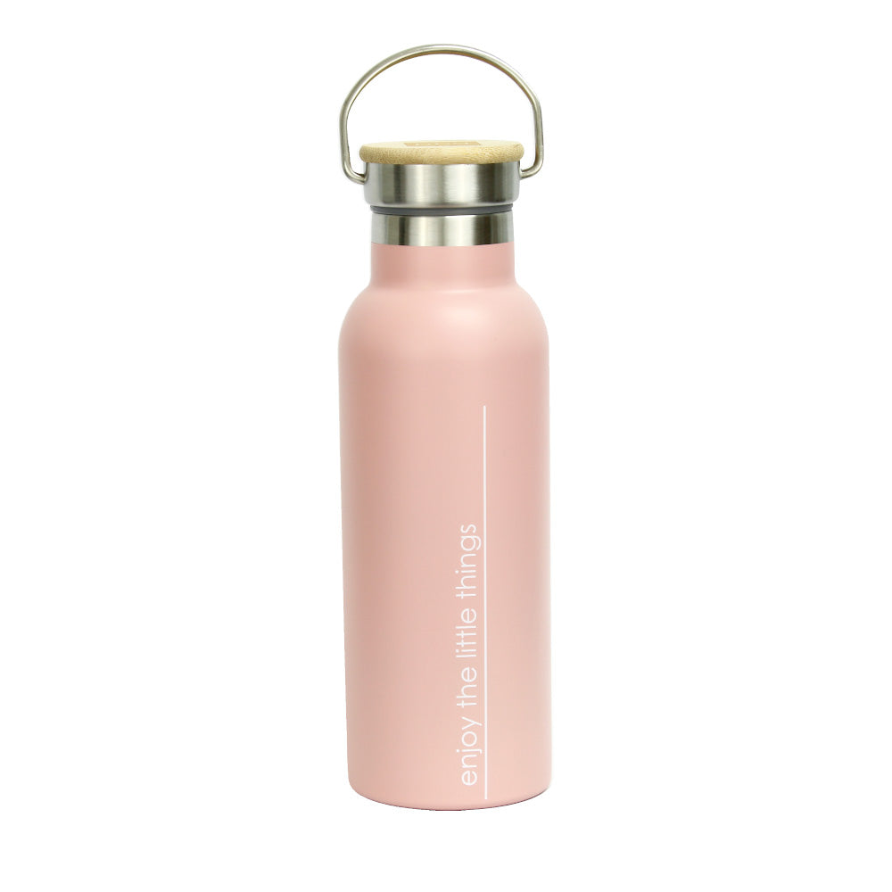 Thermosflasche aus Edelstahl 'Enjoy the little things', 500ml