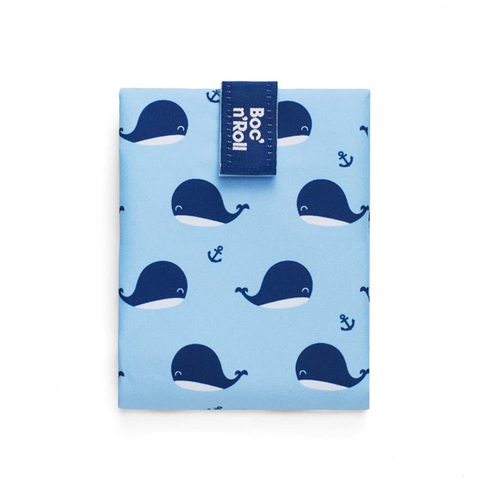 Wiederverwendbare Brottüte - Sandwich Wrap 'Boc 'n Roll', Tiere Wal