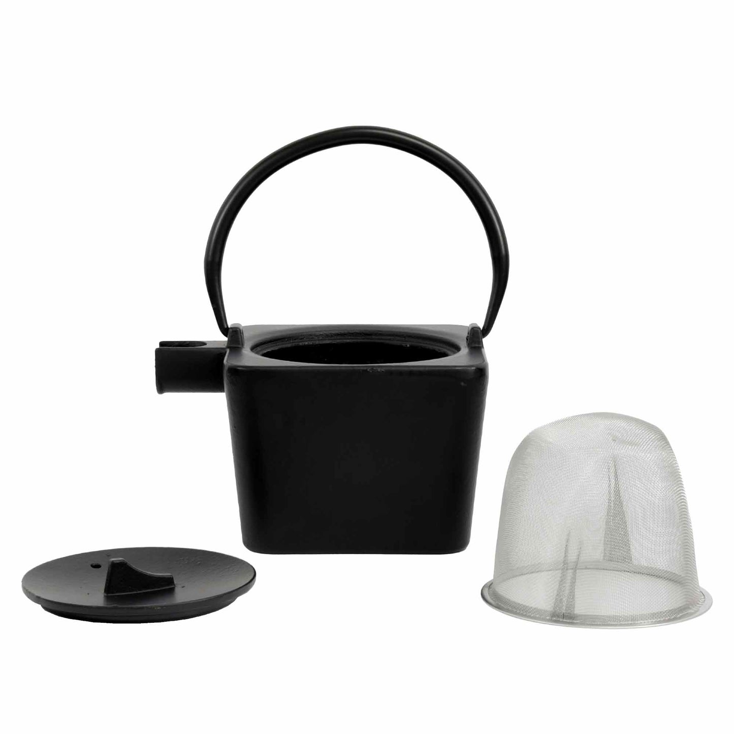 Teekanne aus Gusseisen 'Tsuyu' in Schwarz, 700ml - Lieferumfang