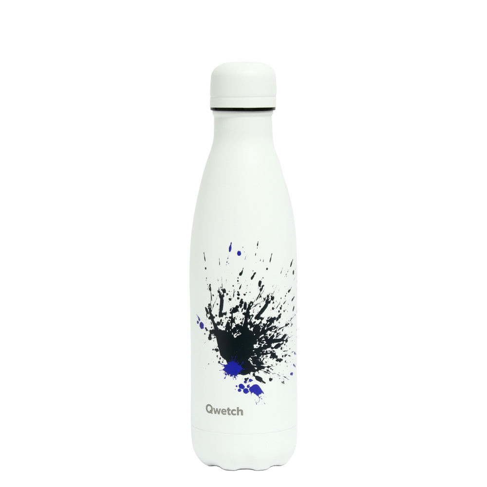 Thermosflasche aus Edelstahl mit Motiv - 500ml White Spray