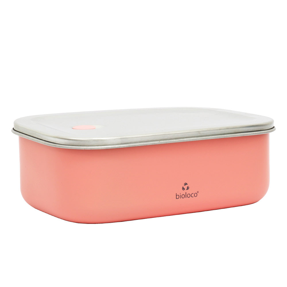 Lunchbox aus Edelstahl, Bioloco sky, Coral