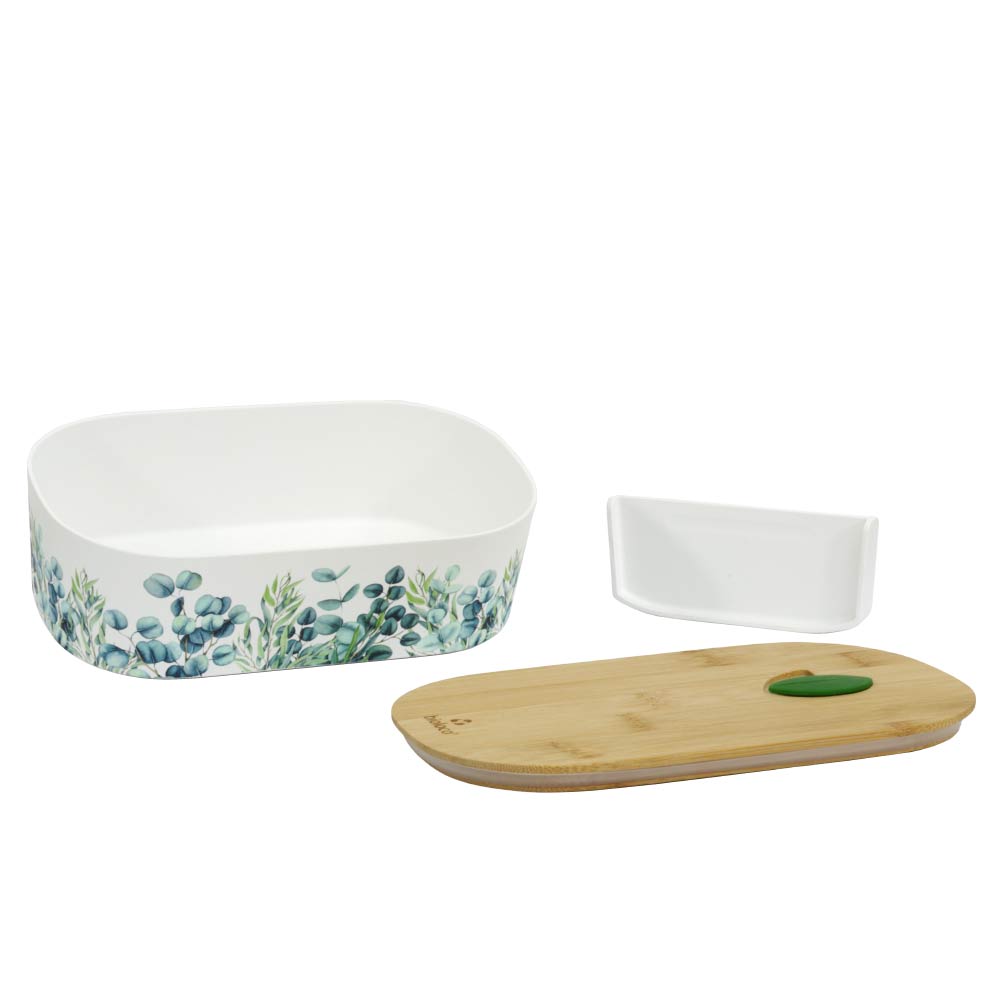 Lunchbox mit Bambusdeckel, Bioloco PLANT