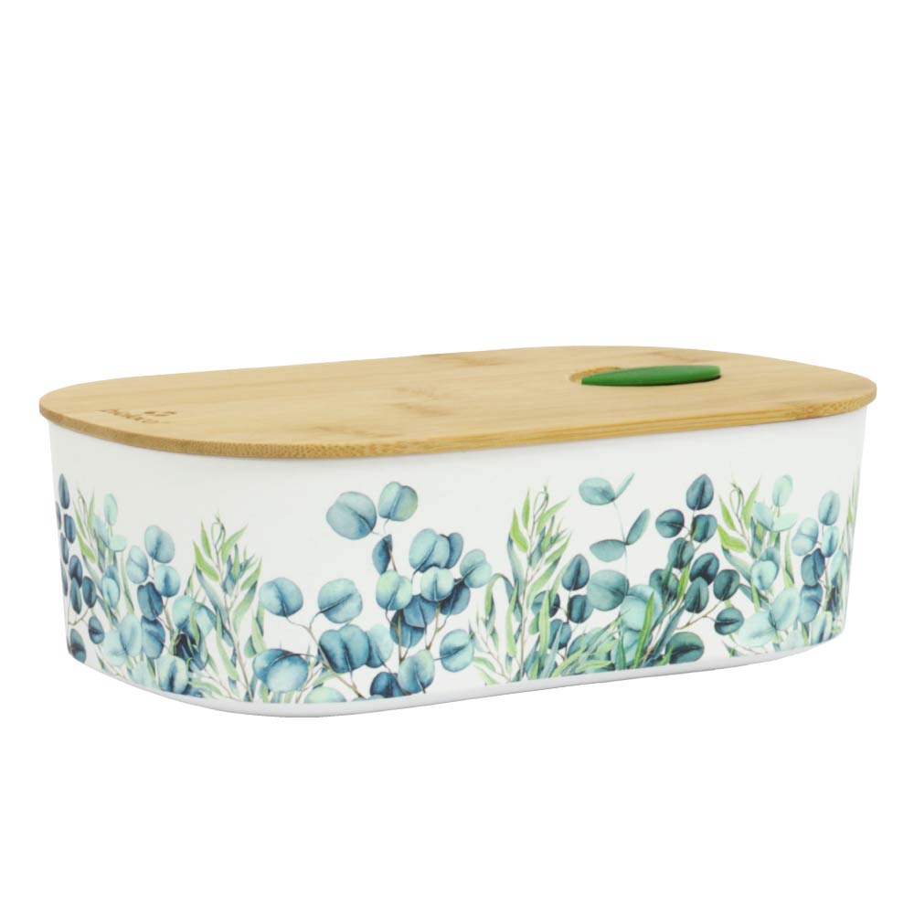 Lunchbox mit Bambusdeckel, Bioloco PLANT Eucalyptus