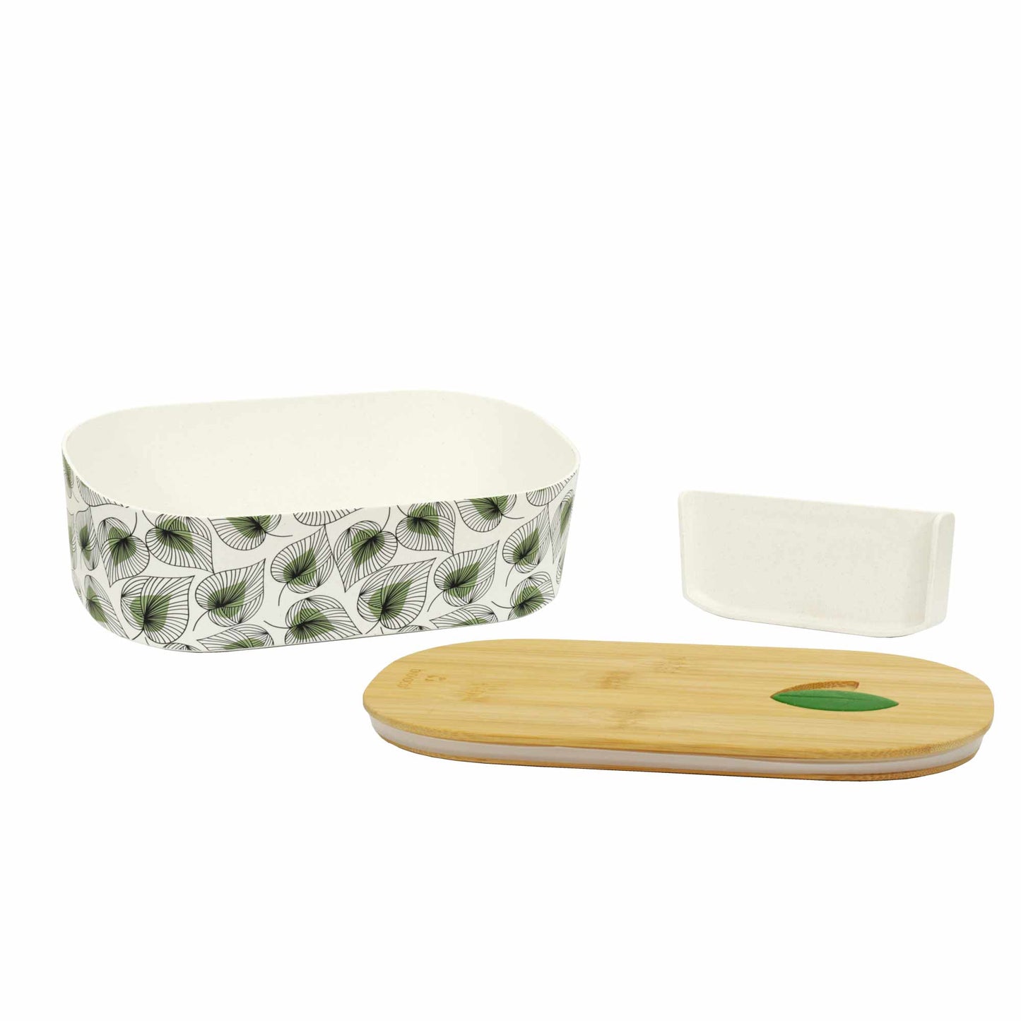 Lunchbox mit Bambusdeckel, Bioloco PLANT