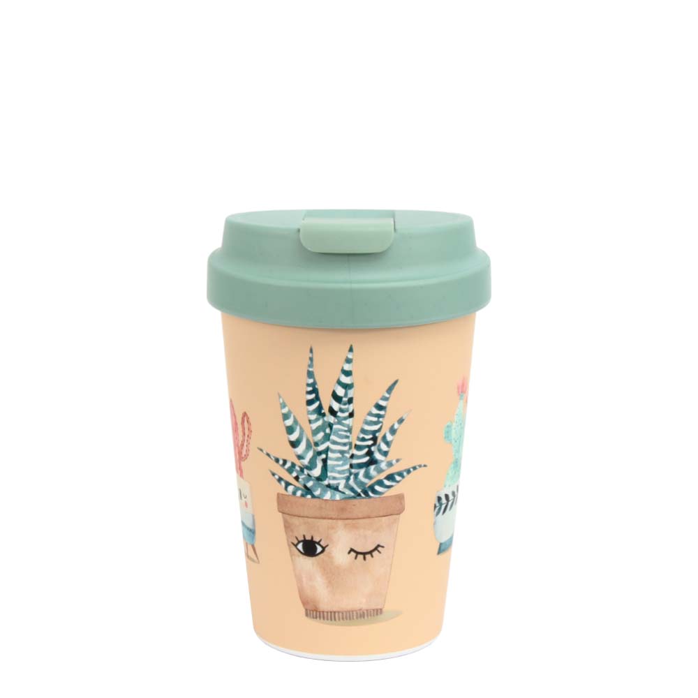 Kaffeebecher mit Deckel ToGo - Easy Cup (350ml) Plant Friends