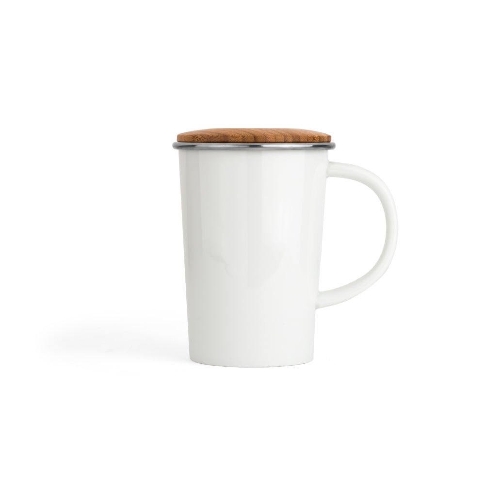 Teetasse mit Sieb, 400ml | Universal in Weiß