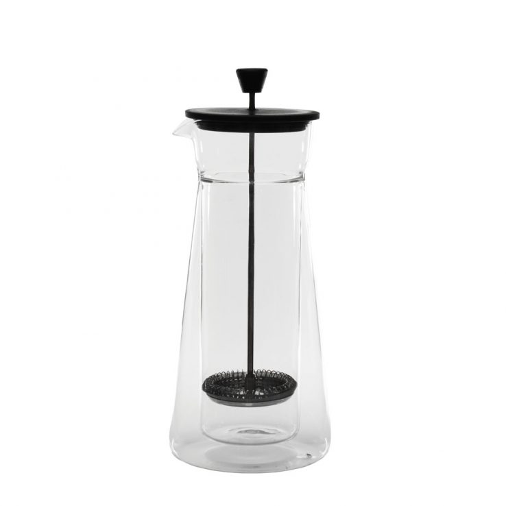2-IN-1: Karaffe aus Glas Pour Over Kaffee AND French Press 'Piazza' 600ml, French Press