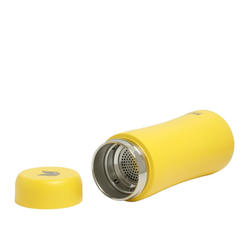 Thermobecher aus Edelstahl mit Teesieb 'Thermos Cup', 300ml - Happy Yellow | Lookbook